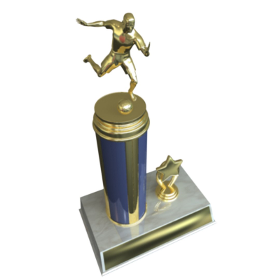 Soccer Trophy 3d Model