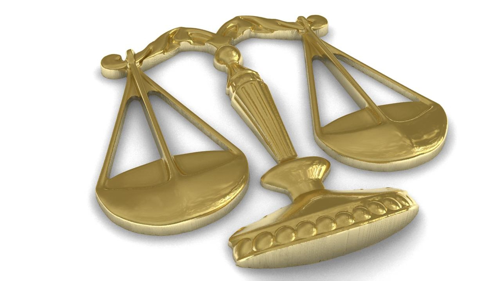 Zodiac Libra Pendant 3d Model