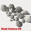 Stone - Rock Wall 11 RM19 - Chalk White 3D Rock Wall