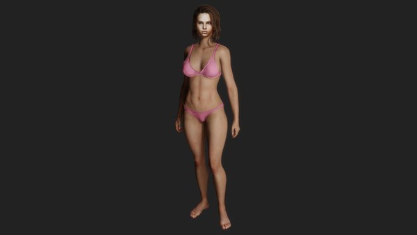 Stunningly beautiful woman 3D model