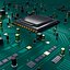 최신 PC 서버 마더보드 CPU 3D 장면
