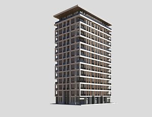 3D resort building model