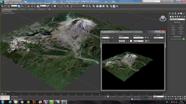 mount st helens 3d model