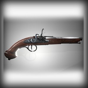 Flintlock Pistol - Rigged and Animated
