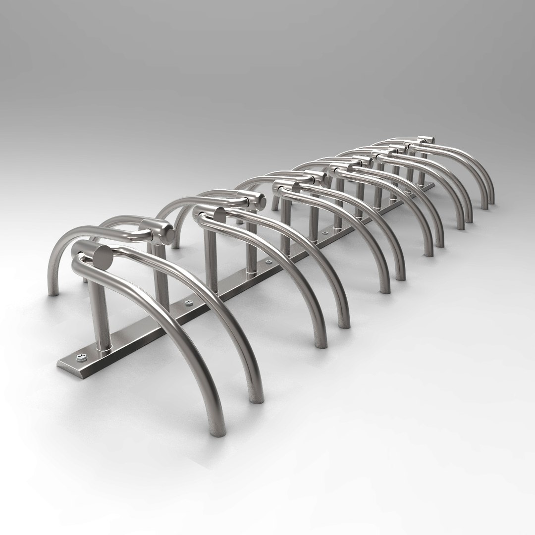 3d Model Design Bike Rack Park