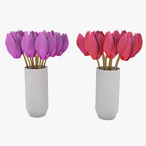 3D model siklamen flower