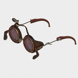 glasses steampunk punk 3D model
