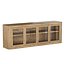 OSLO GLASS 4-DOOR MEDIA CONSOLE