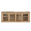 OSLO GLASS 4-DOOR MEDIA CONSOLE