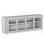 OSLO GLASS 4-DOOR MEDIA CONSOLE