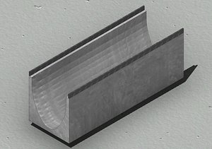 3D model V300 Concrete Drain Channel 1000mm Linear Drain