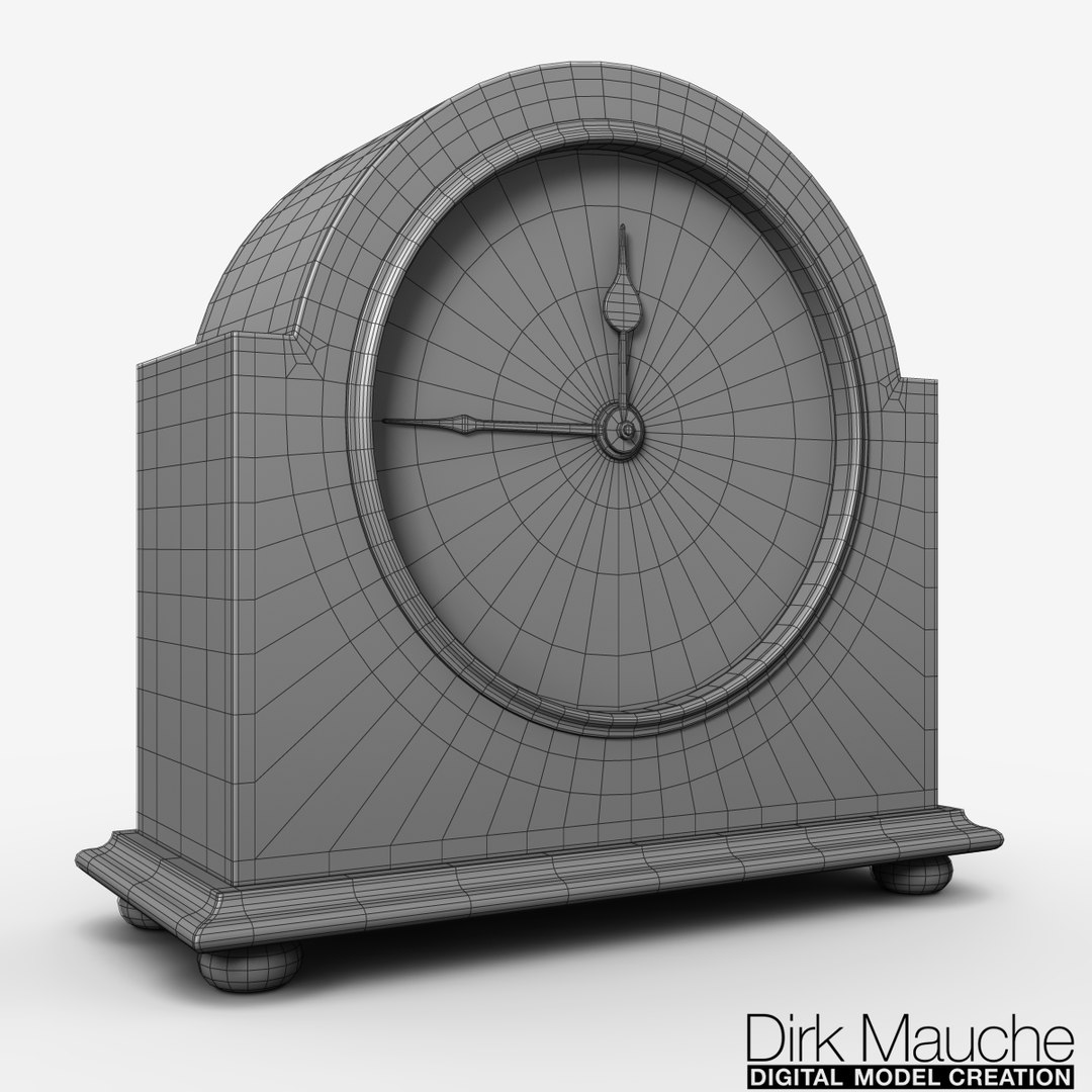 3d Ma Shelf Clock