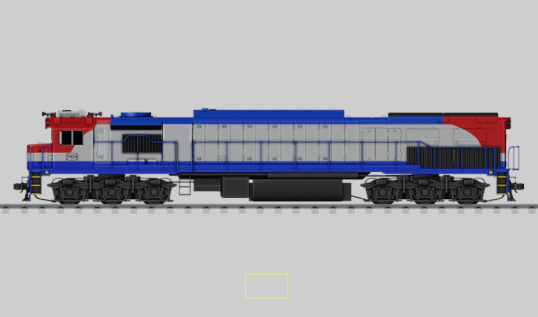 3D EMD GT26CW 2 South Korea Locomotive Train - TurboSquid 2143613