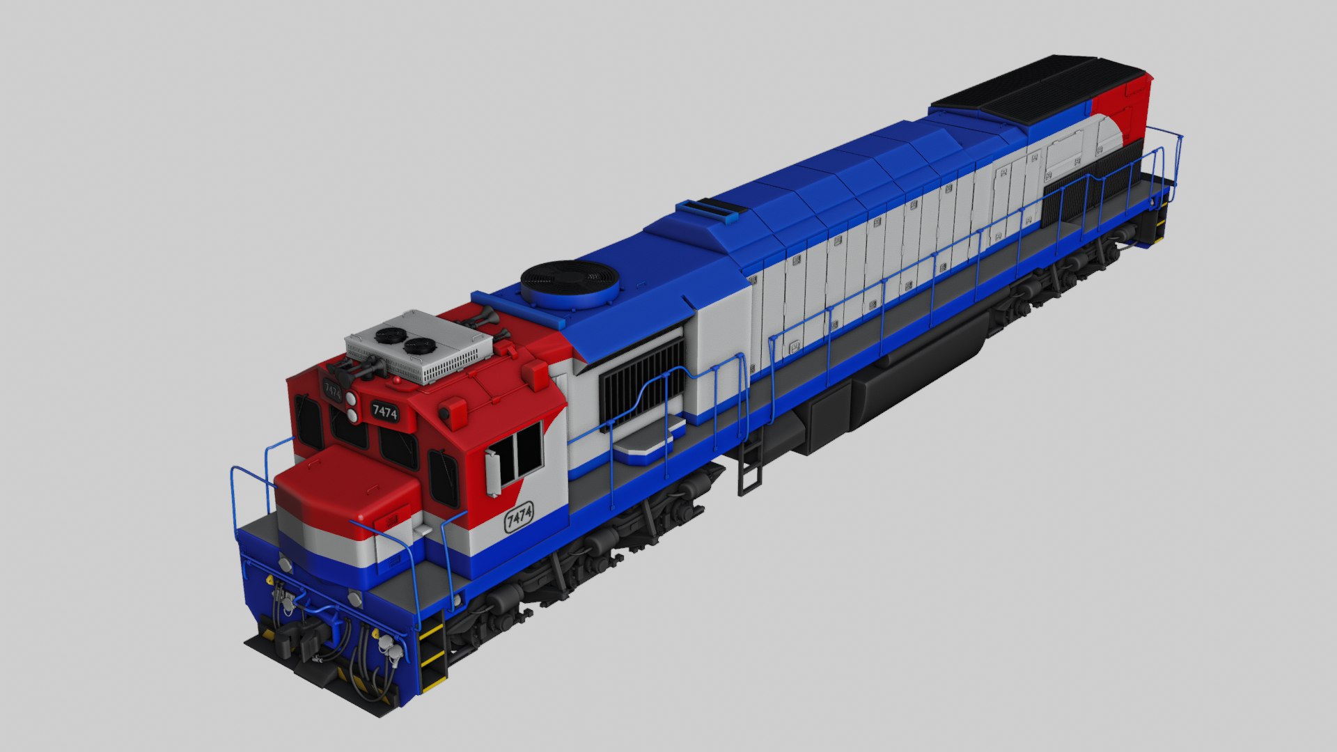 3D EMD GT26CW 2 South Korea Train TurboSquid 2143613
