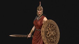 MythWarriorGirl 3D model