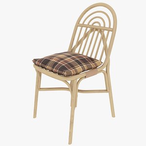 rattan chair 3D