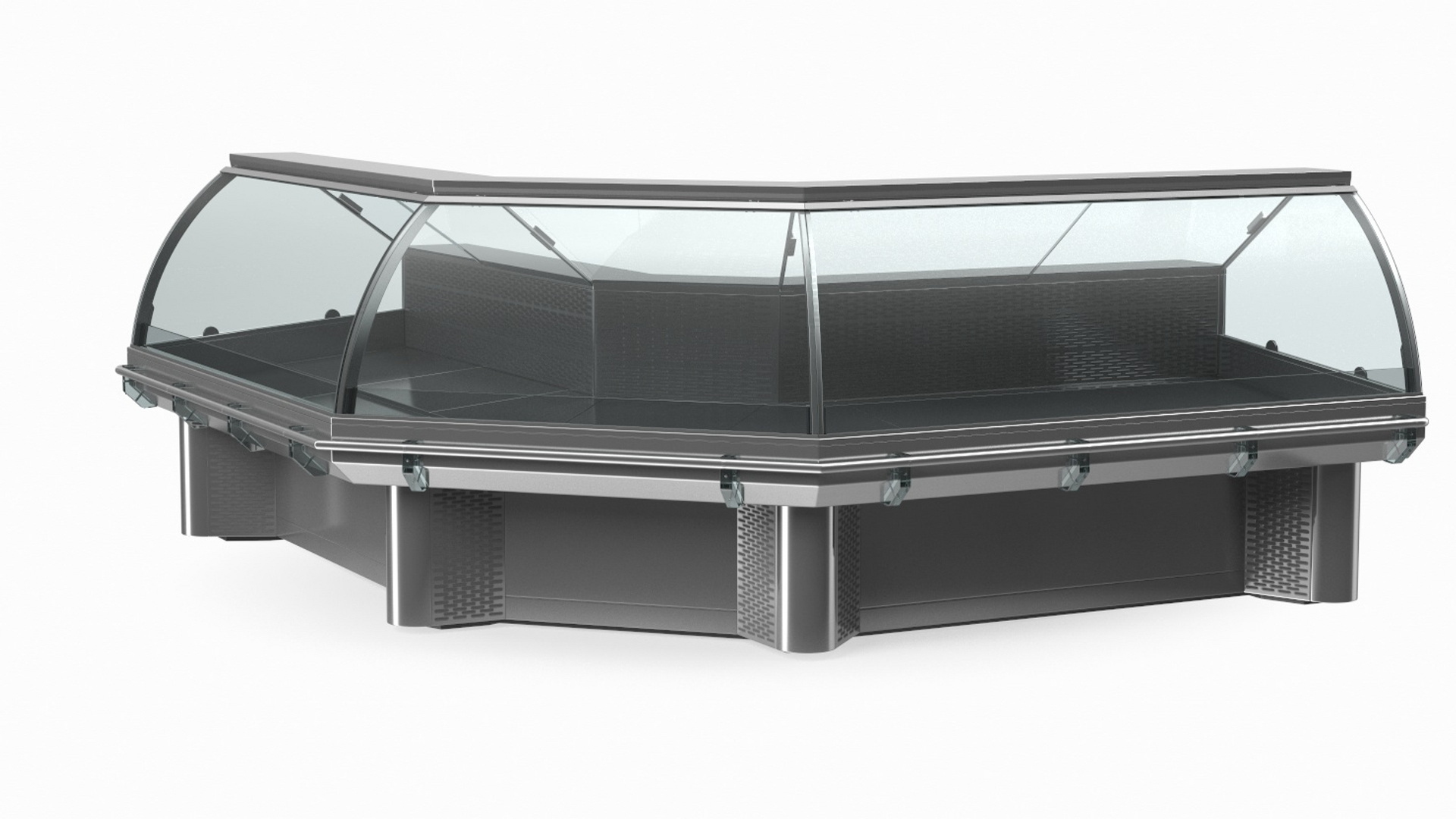 3D Corner Display Case Refrigerated - TurboSquid 2390055