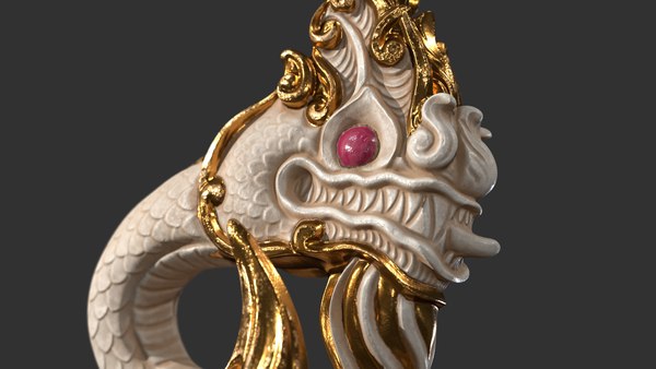 modelo 3d Escultura Naga enrollada blanca - TurboSquid 2237206