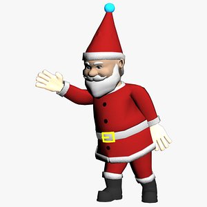 Santa Claus Christmas Dance Animated 3D model model