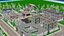 Cartoon Low Poly 3D City