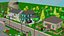 Cartoon Low Poly 3D City
