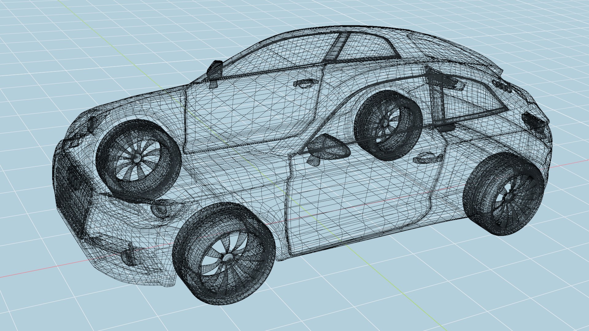Audi A1 first generation 3D https://p.turbosquid.com/ts-thumb/U5/sZPG1i/Sk/audia1renderwireframe/png/1760902835/1920x1080/fit_q87/56926f26368fd9c44cf8a2e24a5729bce9df40a8/audia1renderwireframe.jpg