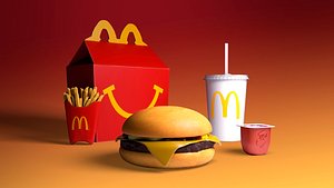 Happy Meal McDonalds 3D model