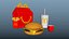 Happy Meal McDonalds 3D model