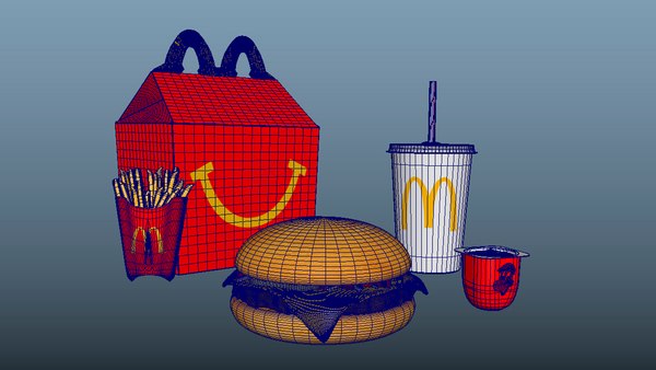 Mcdonalds food 3D model - TurboSquid 1556233