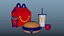 Happy Meal McDonalds 3D model