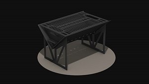 3D Dismountable grill model