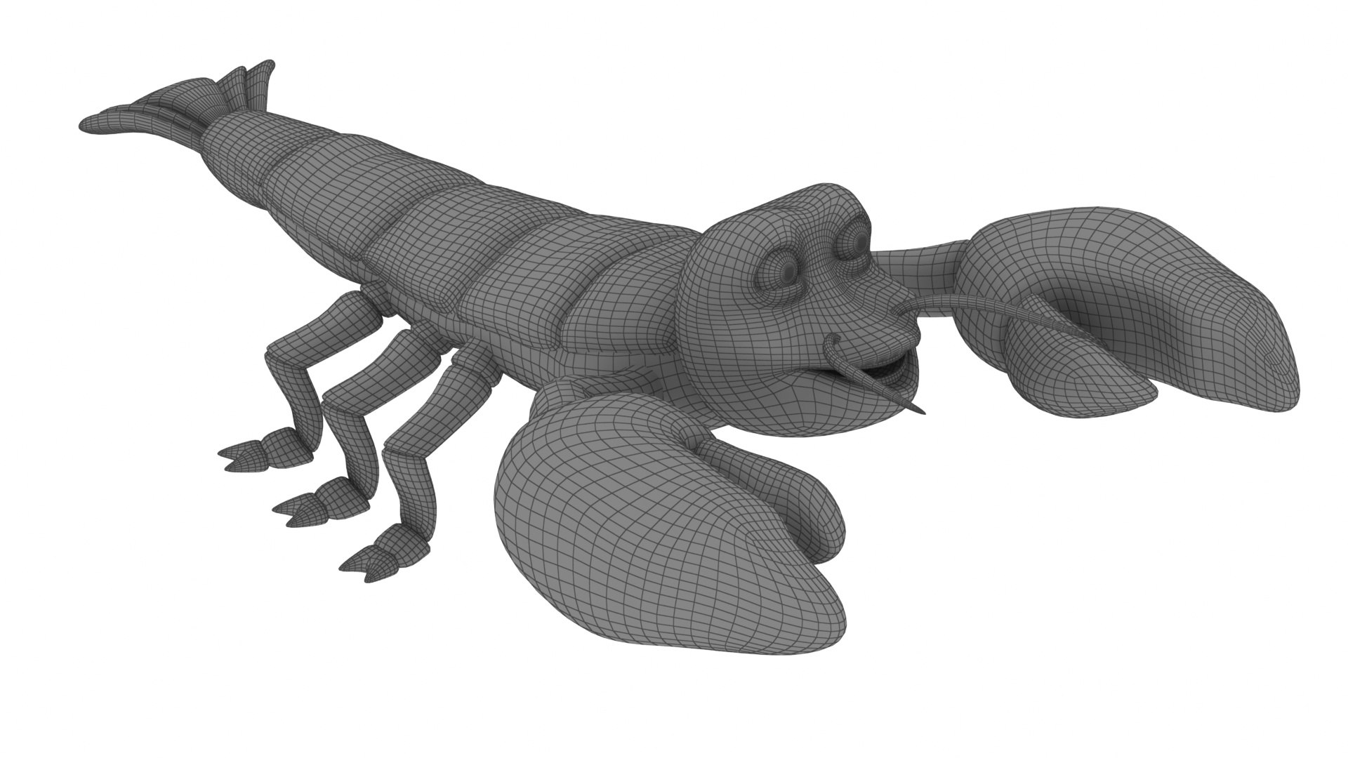 Cartoon Lobster 3D Model TurboSquid 2097349