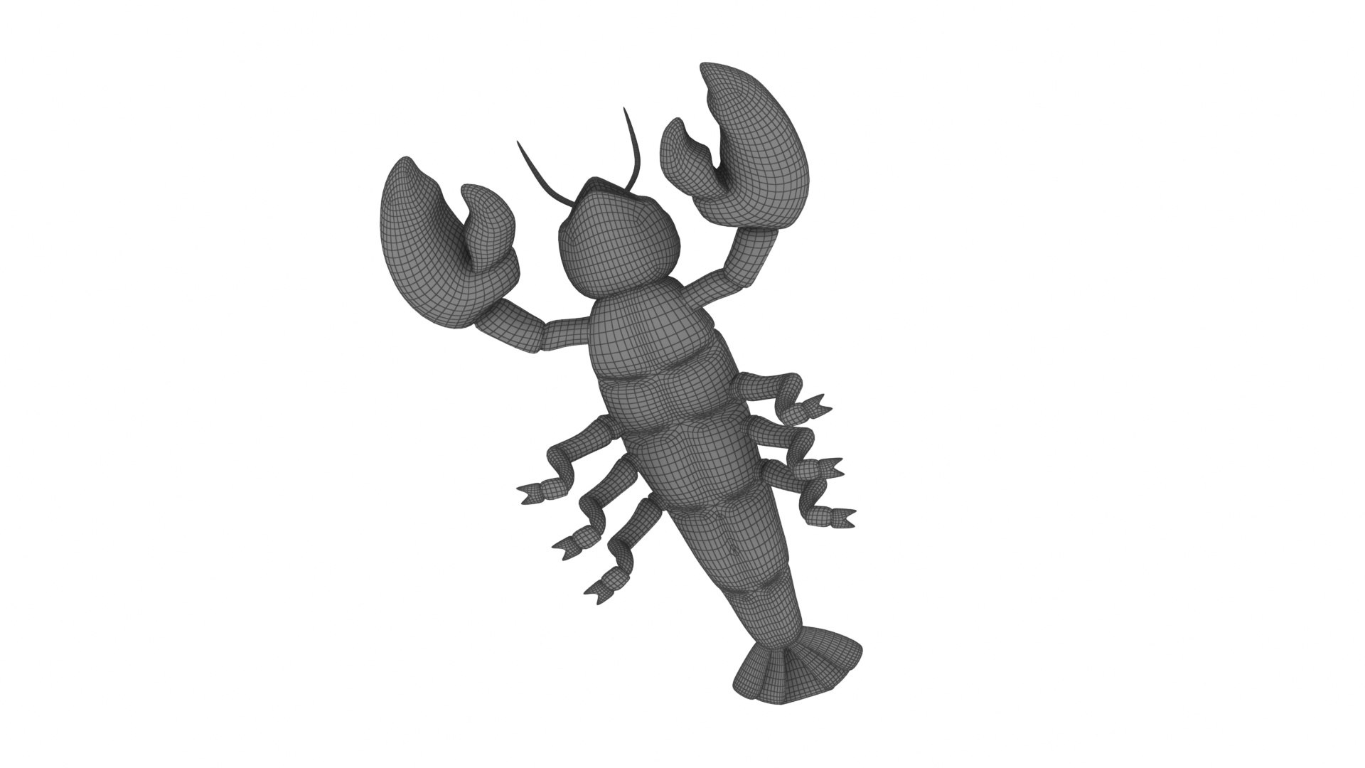 Cartoon Lobster 3D Model TurboSquid 2097349