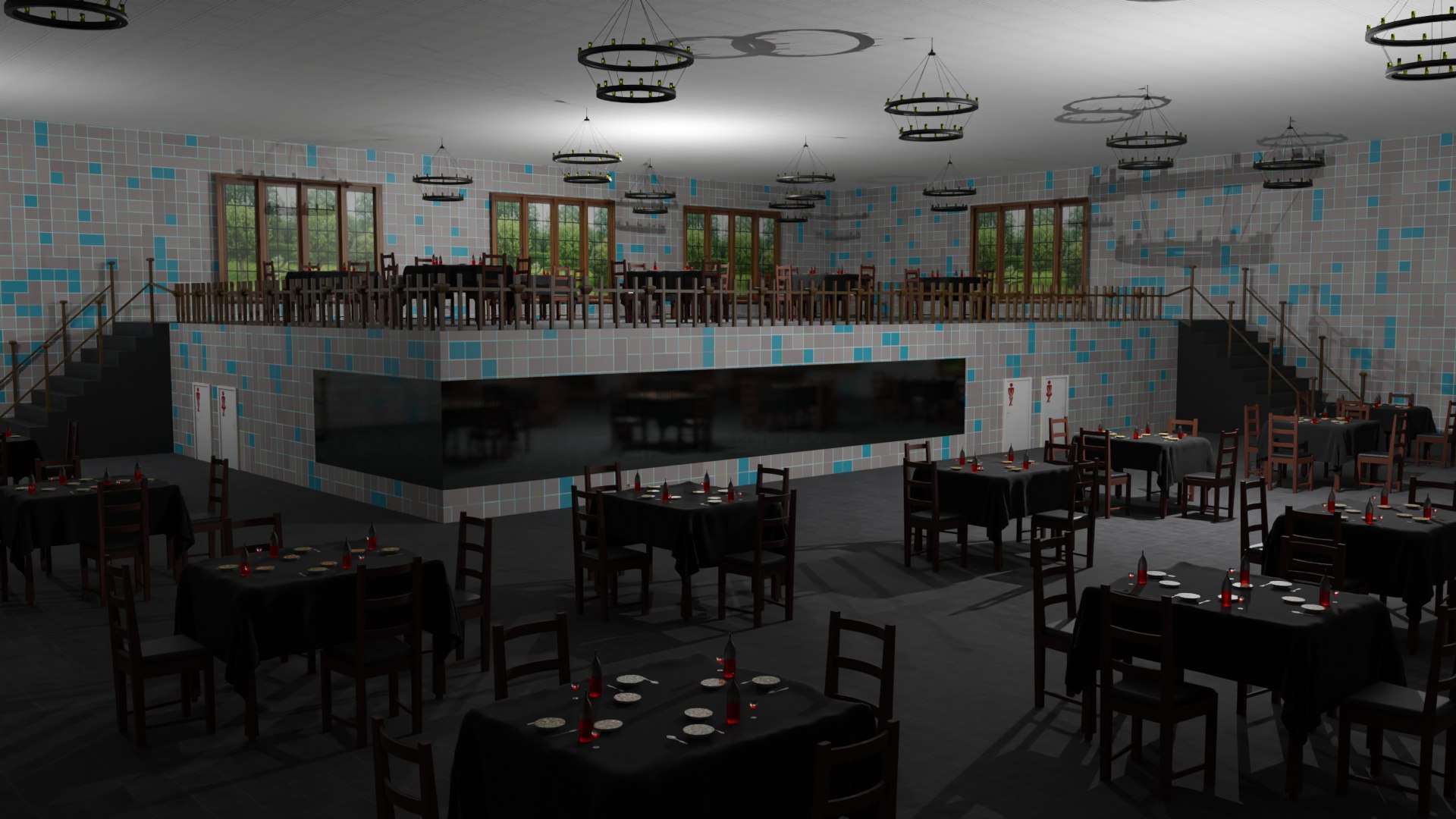 Restaurant 3D Model - TurboSquid 2149247