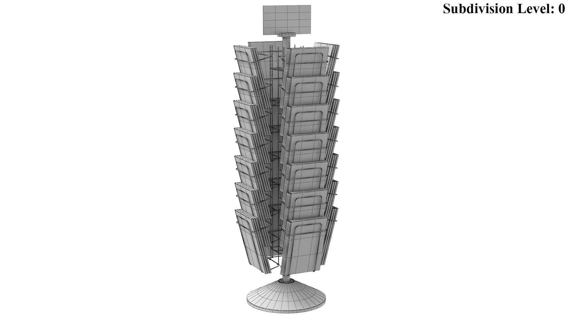 Three Detailed Magazine Racks With Magazines 3D - TurboSquid 2131525