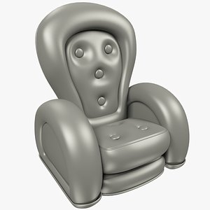 3D cartoon armchair model