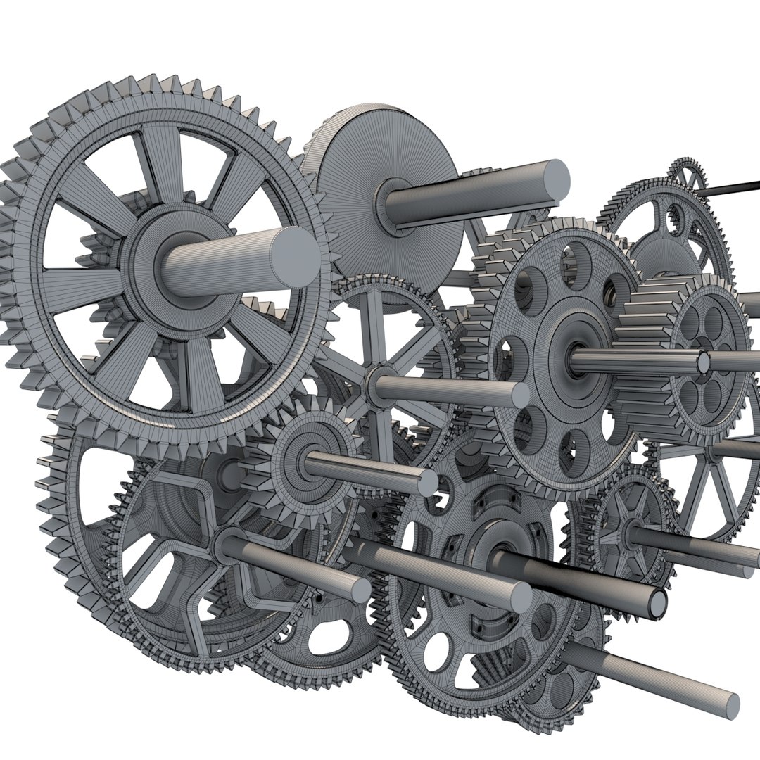 3D model gear mechanism set https://p.turbosquid.com/ts-thumb/U6/7TQYbq/wXcCMwXH/gear_mechanism_wareframe_0002/jpg/1492438264/1920x1080/fit_q87/9e99e6e5ebea2093024c448e9c4d17ce1a5820f3/gear_mechanism_wareframe_0002.jpg