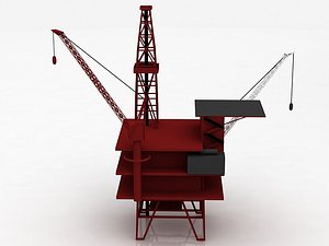 Oil Rig Platform 3D model