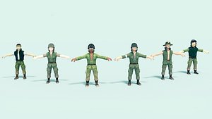 Low Poly Soldier Pack