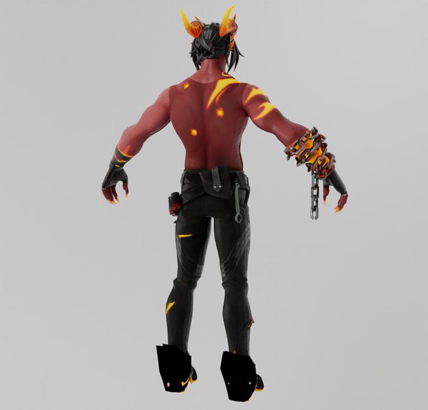3D Demon Lowpoly Rigged model - TurboSquid 2034136
