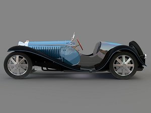 3D bugatti type 55 1933 model