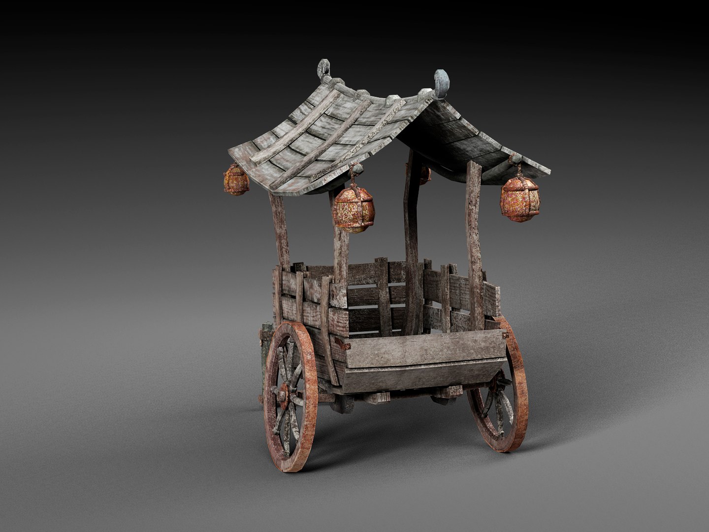 Chinese Wooden Cart 3d Model - Turbosquid 1264505