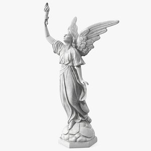3D model Marble Statue of Angel