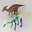 3d model of 13 dinosaur rigged pack