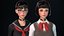 Millie SchoolGirl - Spielbereiter 3D-Charakter