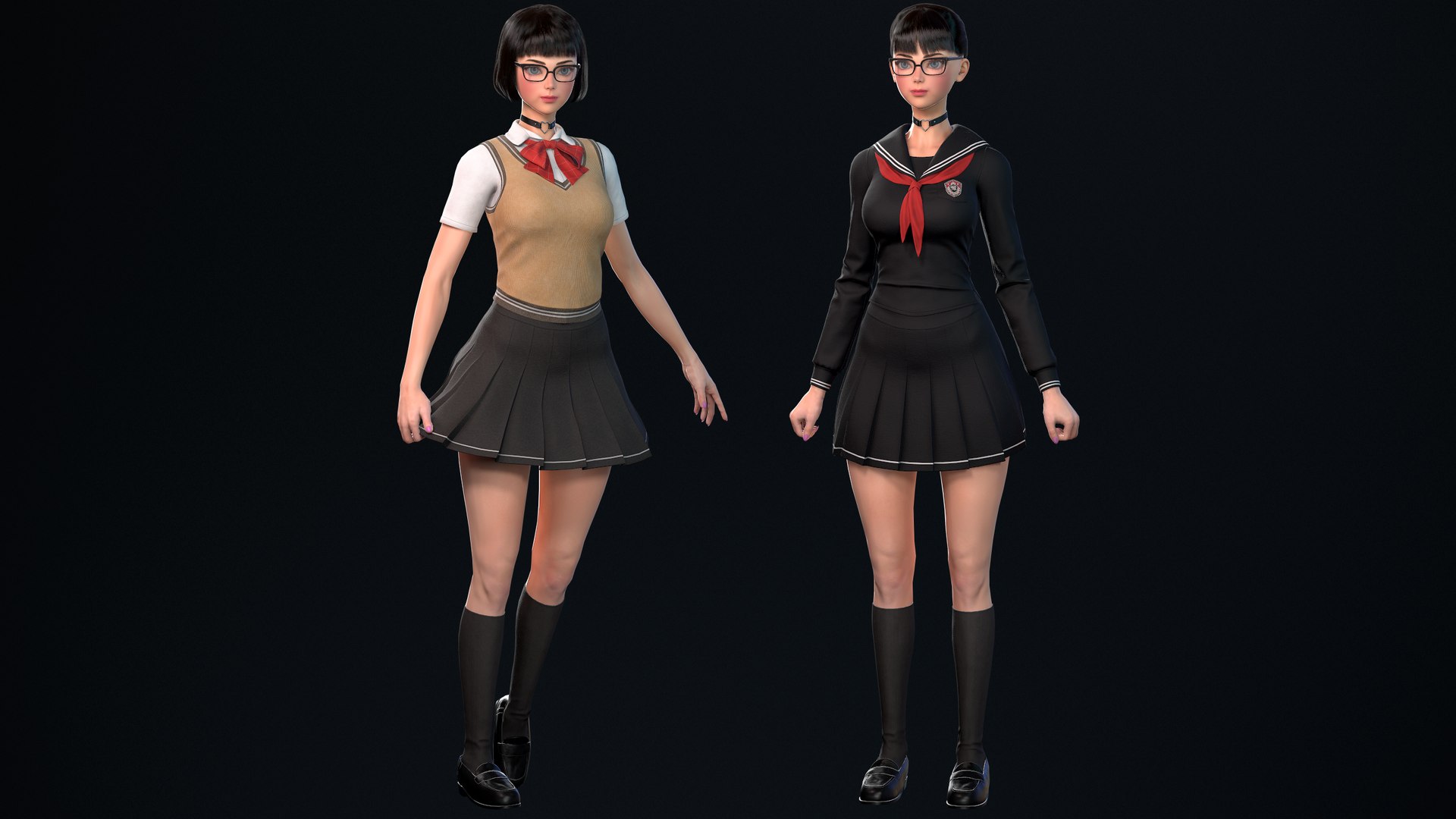 Millie SchoolGirl - Game Ready 3D Character model https://p.turbosquid.com/ts-thumb/U6/XMpaP5/Qa/5/png/1683723910/1920x1080/fit_q87/91d3808dfb4d16f5c0394ac2303725dc2dc04403/5.jpg
