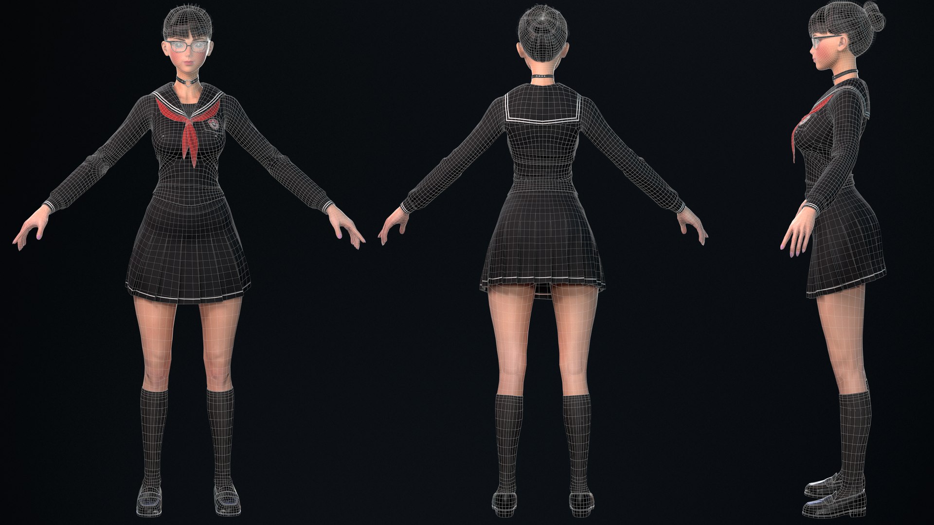 Millie SchoolGirl - Game Ready 3D Character model https://p.turbosquid.com/ts-thumb/U6/XMpaP5/ua/11/png/1683723921/1920x1080/fit_q87/c1ba6d173989e2d1a7cdfcfb29e089a4d410d281/11.jpg
