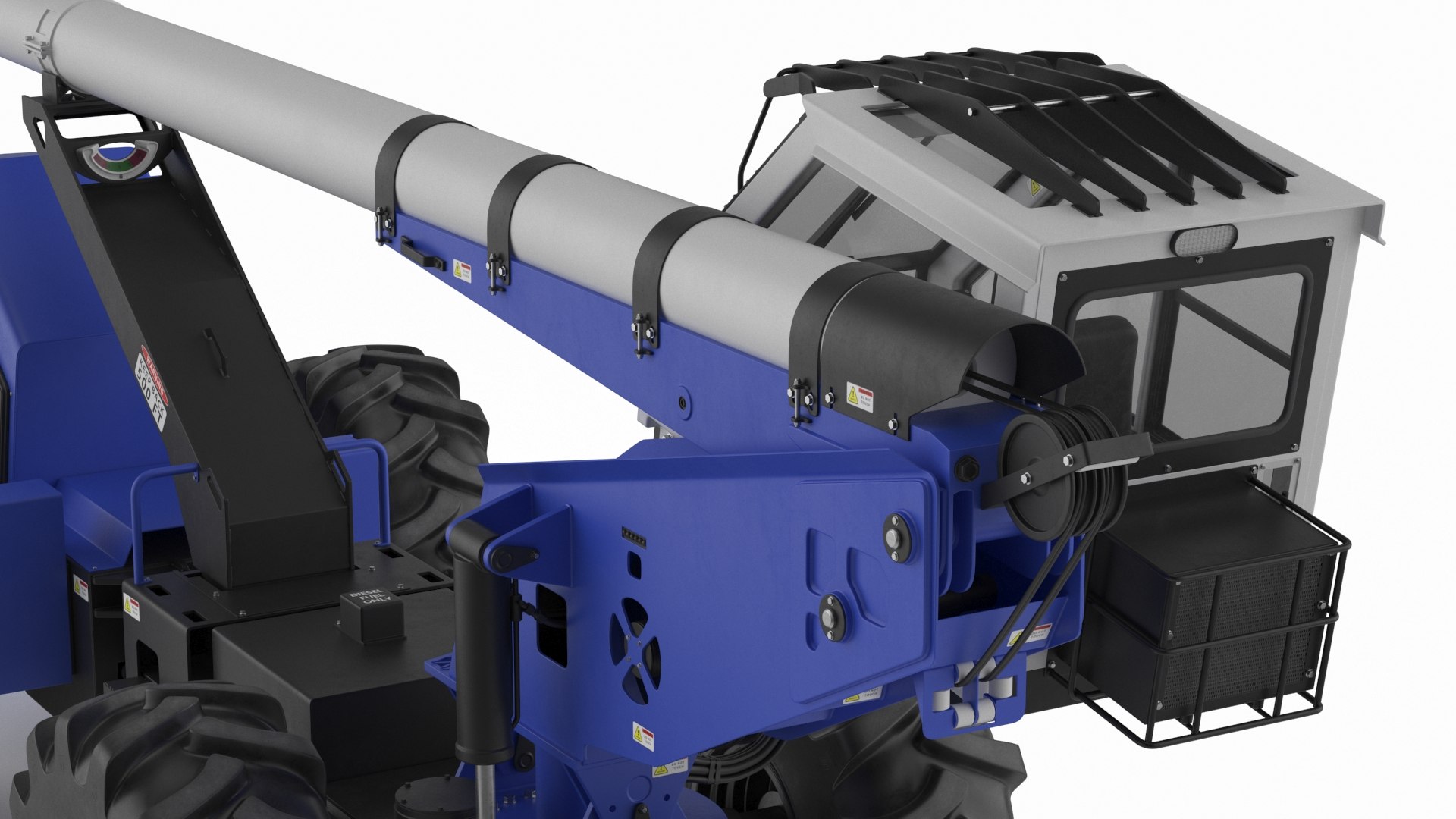 3D High-Reach Tree Cutter Vehicle For Utility Work Rigged Model ...