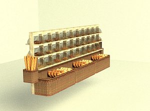 3d supermarket bakery