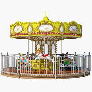 carousel 3d model